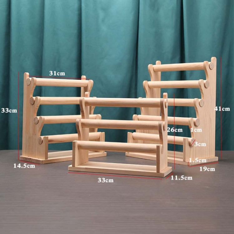 Solid Wood Detachable Jewelry Display Stand Watch Bangle Bracelet Storage Display Rack, Style: Five Layers - Jewelry Storages by PMC Jewellery | Online Shopping South Africa | PMC Jewellery