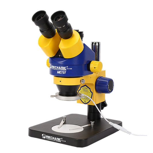 MECHANIC MC-75TB1 Trinocular Stereo Microscope Industrial Grade Can Connect To HD Display - Digital Microscope by MECHANIC | Online Shopping South Africa | PMC Jewellery | Buy Now Pay Later Mobicred