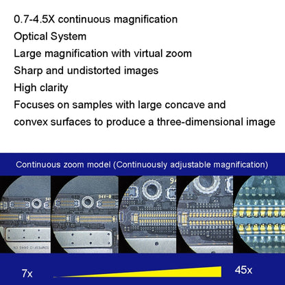 MECHANIC MC-75TB1 Trinocular Stereo Microscope Industrial Grade Can Connect To HD Display - Digital Microscope by MECHANIC | Online Shopping South Africa | PMC Jewellery | Buy Now Pay Later Mobicred