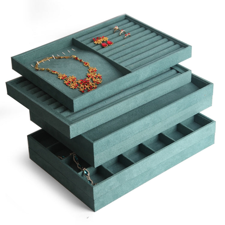 Suede Multifunctional Jewelry Display Tray Necklace Bracelet Bangle Display Case, Style: Ring Tray - Jewelry Storages by PMC Jewellery | Online Shopping South Africa | PMC Jewellery