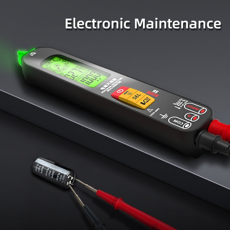 BSIDE S6 Smart Digital Multimeter Current Test Pen Capacitance Temperature Voltage Detector(Charging Model) - free shipping - PMC TechLife - Order now!