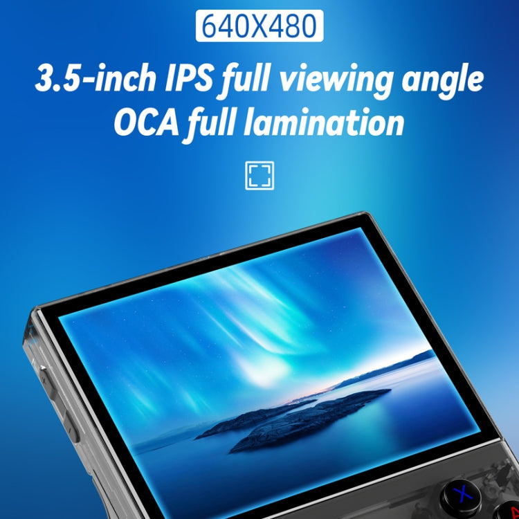 ANBERNIC RG35XX PLUS  Handheld Game Console 3.5-Inch IPS Screen Support HDMI TV 64GB(Transparent Black) - free shipping - PMC TechLife - Order now!