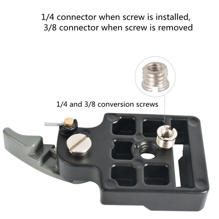 BEXIN Tripod Head Quick Release Plate Holder For Manfrotto 200PL-14(Black) - free shipping - PMC TechLife - Order now!