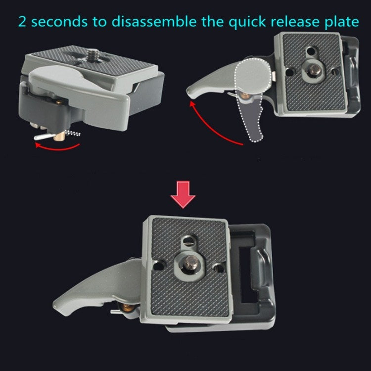 BEXIN Tripod Head Quick Release Plate Holder For Manfrotto 200PL-14(Black) - free shipping - PMC TechLife - Order now!