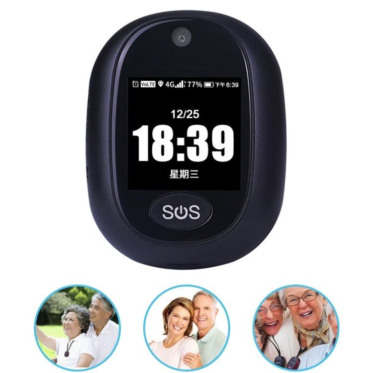 REACHFAR RF-V45-A Mini Touch Screen GPS Smart Tracker Pendant, Support SOS / Camera / Health Management / Video Calling / 4G LTE, For Asia/Europe/Africa / Australia(Black) - Personal Tracker by REACHFAR | Online Shopping South Africa | PMC Jewellery | Buy Now Pay Later Mobicred