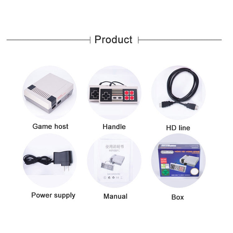 Retro Classic TV Mini HDMI HD Video Game Console, Built-in 600 Games - Pocket Console by PMC Jewellery | Online Shopping South Africa | PMC Jewellery