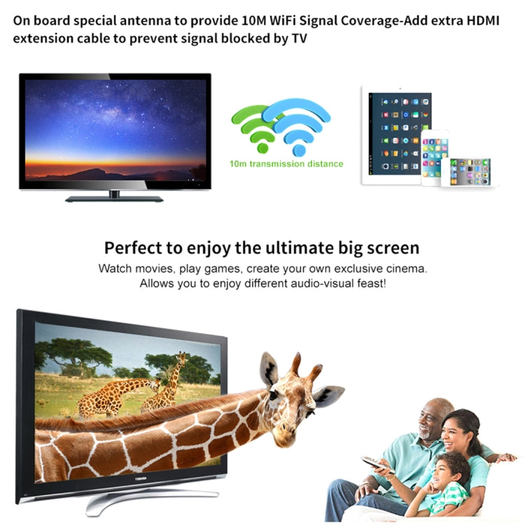 AnyCast M9 Plus Wireless WiFi Display Dongle Receiver Airplay Miracast DLNA 1080P HDMI TV Stick for iPhone, Samsung, and other Android Smartphones - Wireless Display Dongle by PMC Jewellery | Online Shopping South Africa | PMC Jewellery