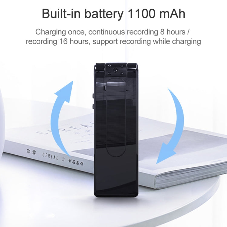 B19 Back Clip Design 1080P HD Camera Video Recorder, Support Motion Detection / Infrared Night Vision /180 Degrees Rotation Camera / TF Card / OTG - free shipping - PMC TechLife - Order now!