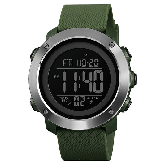 SKMEI 1416 Multifunctional Outdoor Fashion Noctilucent Waterproof Steel Ring Digital Watch (Army Green) - Sport Watches by SKMEI | Online Shopping South Africa | PMC Jewellery | Buy Now Pay Later Mobicred