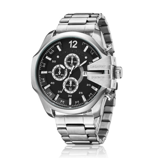 CAGARNY 6839 Fashion Waterproof Quartz Watch with Stainless Steel Band - Metal Strap Watches by CAGARNY | Online Shopping South Africa | PMC Jewellery | Buy Now Pay Later Mobicred