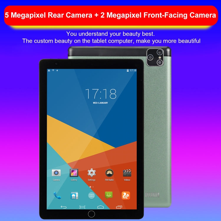 BDF P8 3G Phone Call Tablet PC, 8 inch, 2GB+32GB, Android 9.0, MTK8321 Octa Core Cortex-A7, Support Dual SIM & Bluetooth & WiFi & GPS, EU Plug(Grey) - BDF by BDF | Online Shopping South Africa | PMC Jewellery