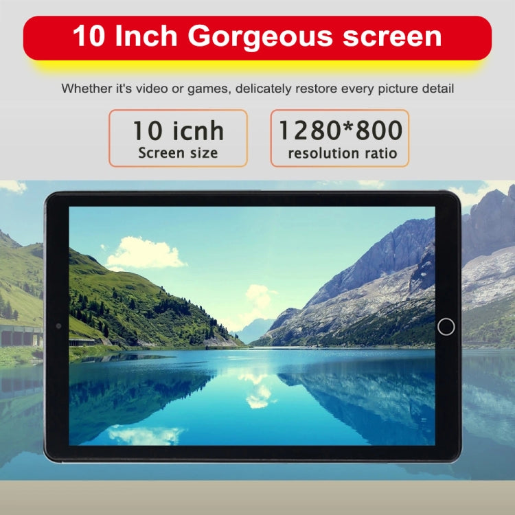 BDF A10 3G Phone Call Tablet PC, 10 inch, 2GB+32GB, Android 9.0, MTK8321 Octa Core Cortex-A7, Support Dual SIM & Bluetooth & WiFi & GPS, EU Plug(Gold) - BDF by BDF | Online Shopping South Africa | PMC Jewellery