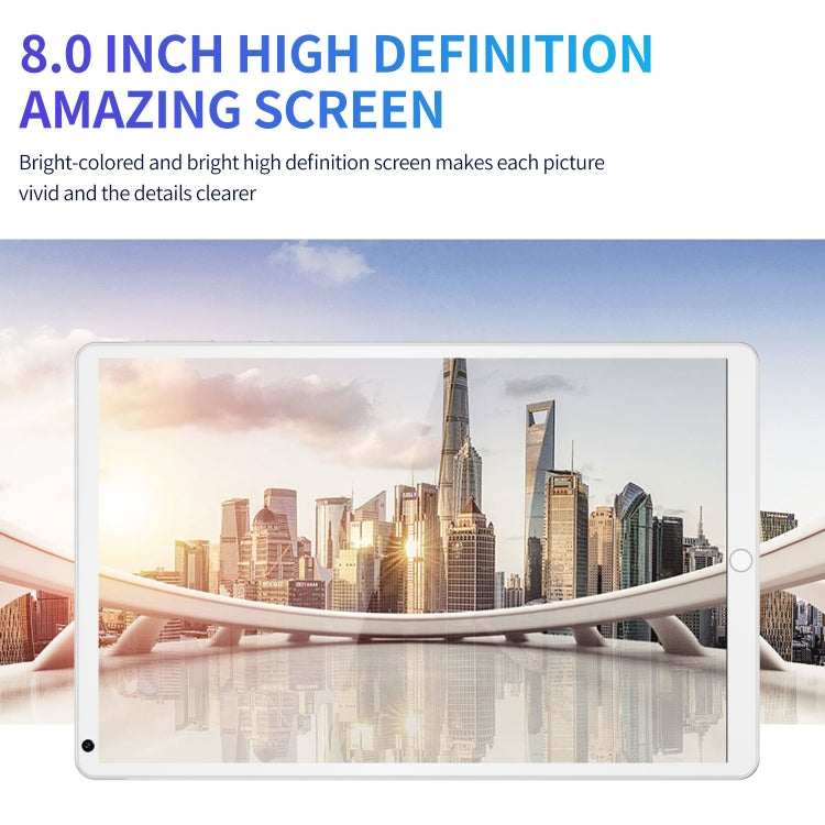 P8 3G Phone Call Tablet PC, 8 inch, 1GB+16GB, Android 5.1 MT6592 Octa Core, Support Dual SIM, WiFi, Bluetooth, GPS, UK Plug (Grey) - 7.0-8.0 inch by PMC TechLife | Online Shopping South Africa | PMC TechLife