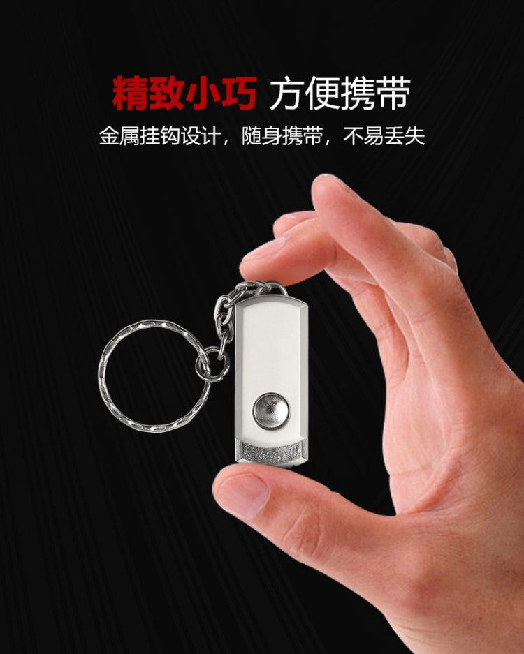 MicroDrive 16GB USB 2.0 Creative Personality Metal U Disk with Keychain (Yellow) - USB Flash Drives by MicroDrive | Online Shopping South Africa | PMC TechLife | Buy Now Pay Later Mobicred