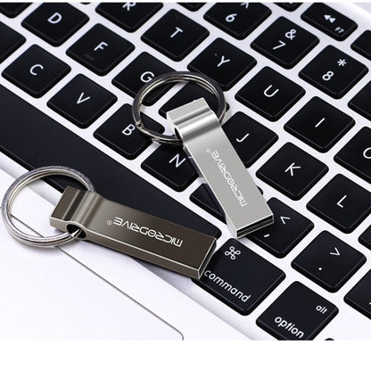 MicroDrive 8GB USB 2.0 Metal Keychain U Disk (Grey) - USB Flash Drives by MicroDrive | Online Shopping South Africa | PMC Jewellery