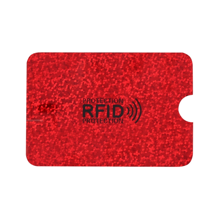 100pcs Aluminum Foil RFID Blocking Credit Card ID Bank Card Case Card Holder Cover, Size: 9 x 6.3cm (Red) - Antimagnetic RFID Package by PMC Jewellery | Online Shopping South Africa | PMC Jewellery | Buy Now Pay Later Mobicred